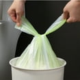 thumbnail image 1 of Trash Bags Drawstring 10-15 Gallon – Thick Leakproof Plastic Garbage Can Liners, Green, 45x55cm, Household Disposable Trash Bag Roll for Kitchen Bathroom Office, 100 Count, 1 of 7