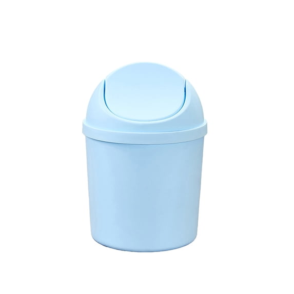 Trash Bags Small Trash Can, Waste Basket Trash Bags Mini Desktop Plastic Bin with Lid for Household Kitchen Paper Storage
