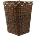thumbnail image 1 of Trash Bin, Woven Trash Basket Bathroom Woven Basket Natural Plastic Trash Can Woven Trash Bucket Decor, 1 of 9