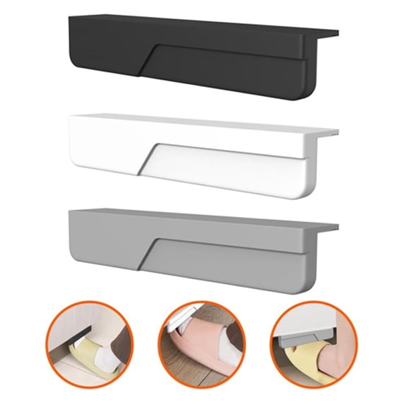 Trash Cabinet Foot Pull Cabinet Handle: Easy,No-Damage Access For Hands-Free Use Gray Smile Home