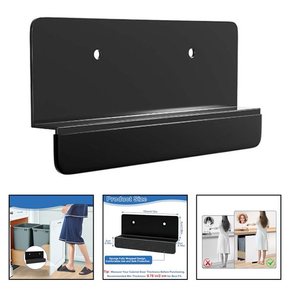 Trash Cabinet Foot Pull Handle No Drill Installation Options Available