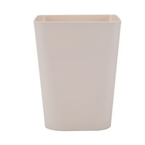 Trash Can,1.6 Gallon, Plastic Rectangular Garbage Bin, Rectangular Commercial Wastebasket,Small Trash Can, Plastic Wastebasket, Garbage Container Bin for Bathrooms, Kitchen(Khaki,7.48x9.13")