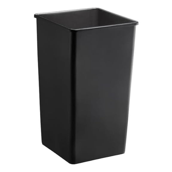 Trash Can - 35 Gallon Square Can with Lid - Green, Restaurant Use