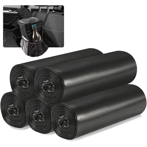 Trash Can Bags Disposable Suitable for in Car Use Black 5 Volumes 100 Pieces