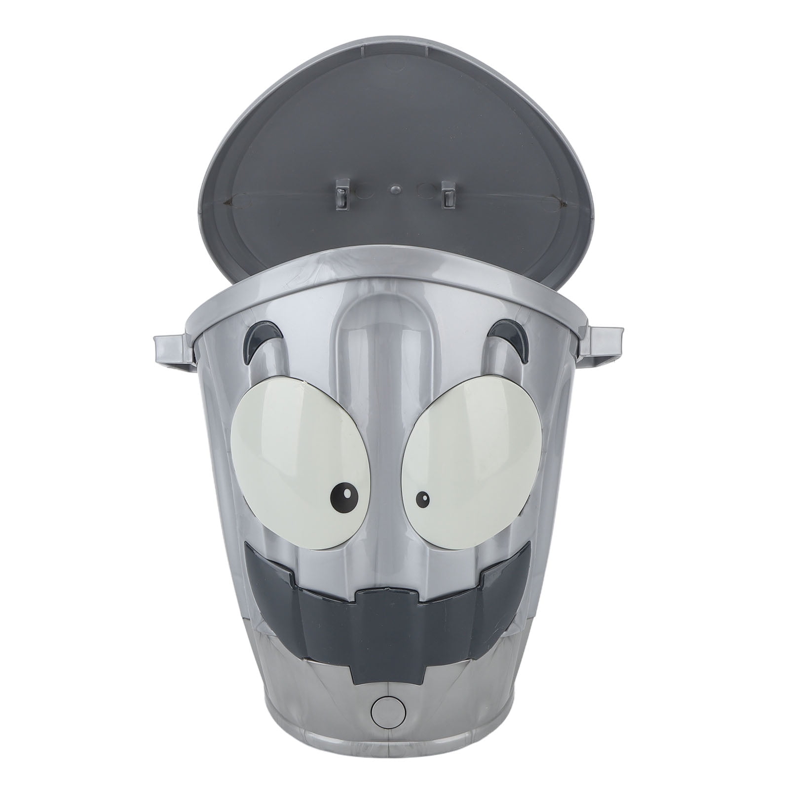 Trash Can Basketball Set, Easy Assembly Movable Plastic Grey Goal Hoop