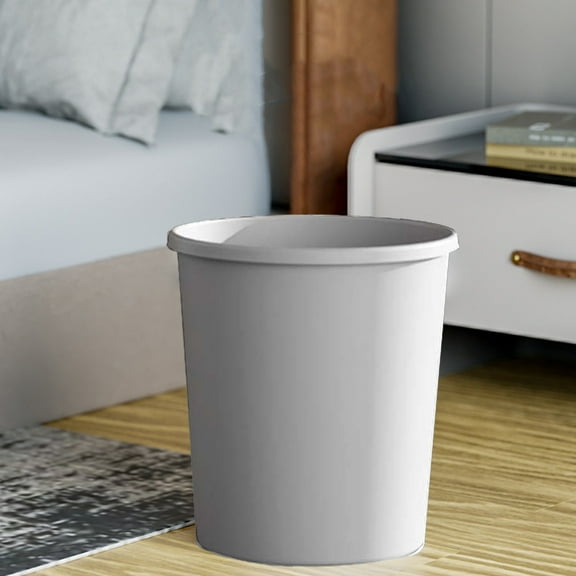 Trash Can Bathroom Garbage Storage Bucket Living Room Plastic Trash Can Pressure Ring Garbage Basket Office Paper