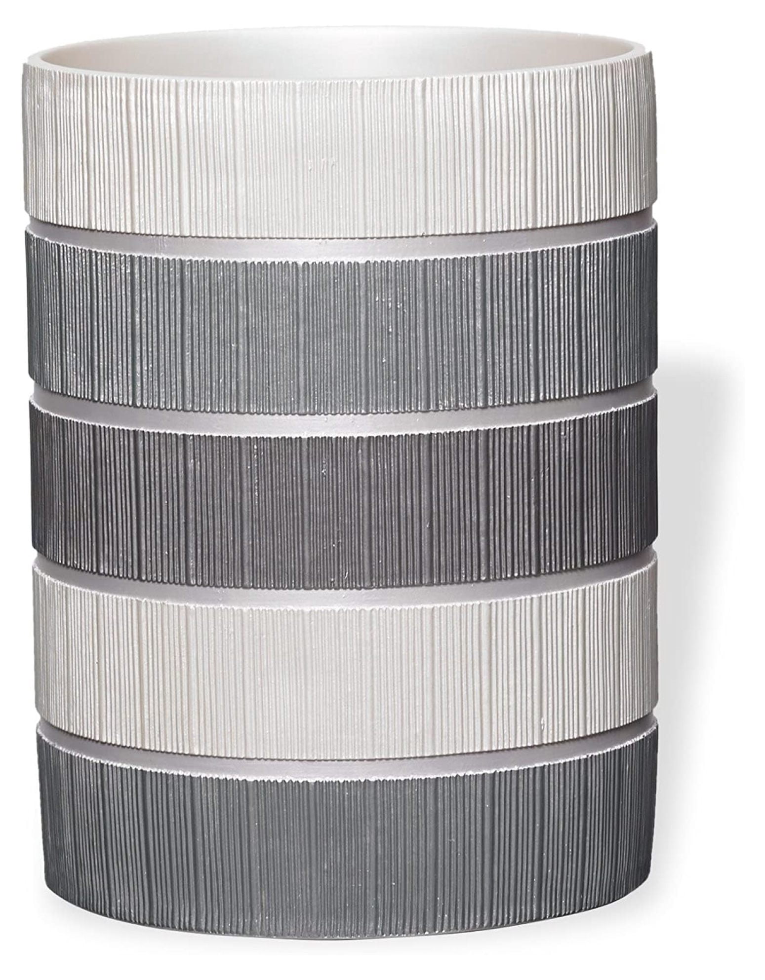 Trash Can for Bathroom, Office, Bedroom - Cute Mini Garbage Bin for Dorms, Desk, and Restroom - Medium Recycling Baskets for Waste and Trash - Compact Wastebasket for Toilets and Rooms, Modern Line