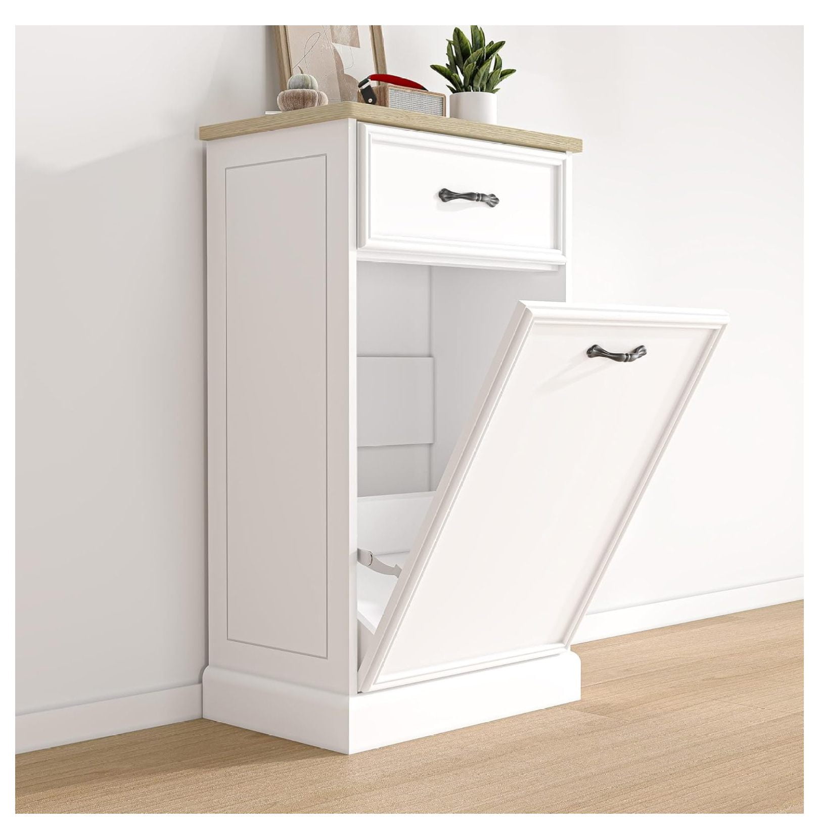 Trash Can Tilt Out Hidden Trash 10 Gallon for Kitchen