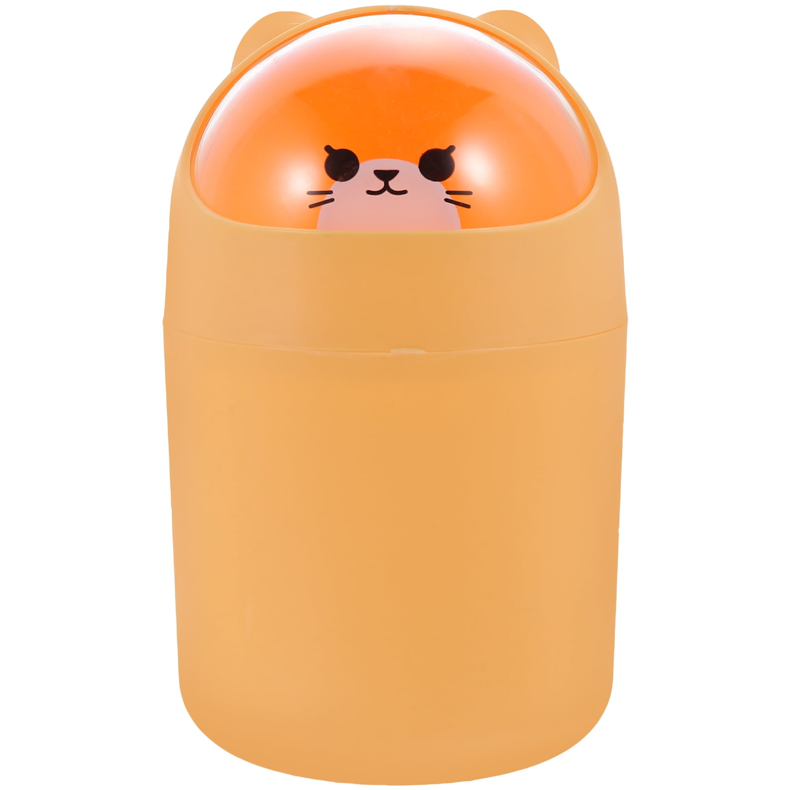 Trash Can Desktop Waste Container Cartoon Garbage Can Small Trash Bin for Office