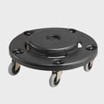 thumbnail image 1 of Trash Can Dolly – Fits 20, 32, 44, 55 Gallon Containers, Round Roller Base with 4 Lockable Wheels, 500lbs Capacity, Heavy Duty Barrel Dolly, Multi-Functional Rolling Cart, 1 of 5