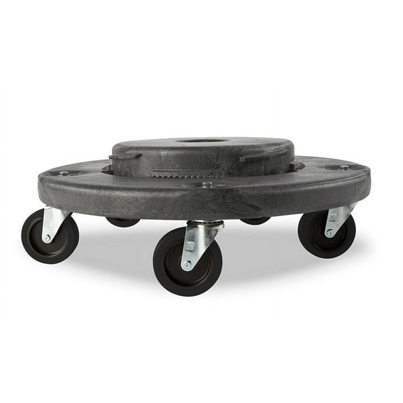 Trash Can Dolly Heavy-duty | 5 Caster | 460 Lb Capacity | 18" Gray