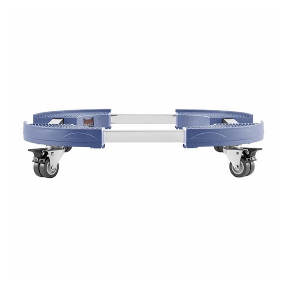 Trash Can Dolly with Wheels, 440lbs Capacity, Adjustable 15-22.8 inch, Heavy Duty Roller Base, Plant Caddy, Blue - Multi-Functional Drum Dolly