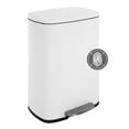 Trash Can, Garbage Can 13 Gallon/ 50L Stainless Steel Metal Bathroom