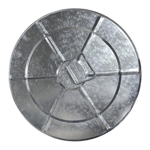 Trash Can Lid Compotible with 31-Gallon Round Fire Resistant Garbage Container Lid for Galvanized Steel Waste Bin