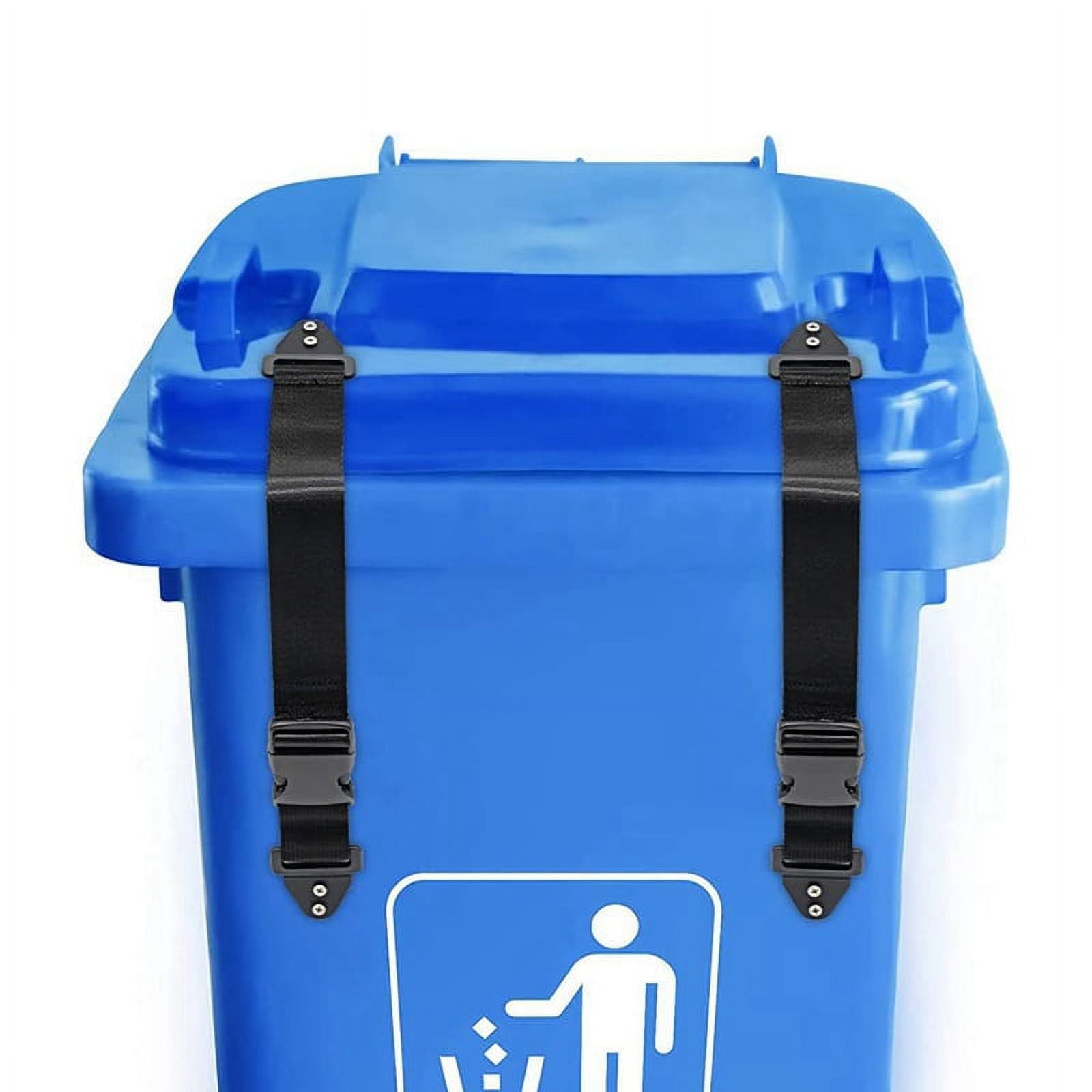 KOMOHOM Bear & Raccoon Proof Trash Can Lock - Adjustable Metal Strap, Enhanced Security For Outdoor Bins - View #3
