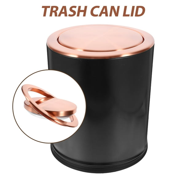 ETEREAUTY 2Pcs Stainless Steel Swing Flap Trash Can Lid with Quiet Flip for Home Use