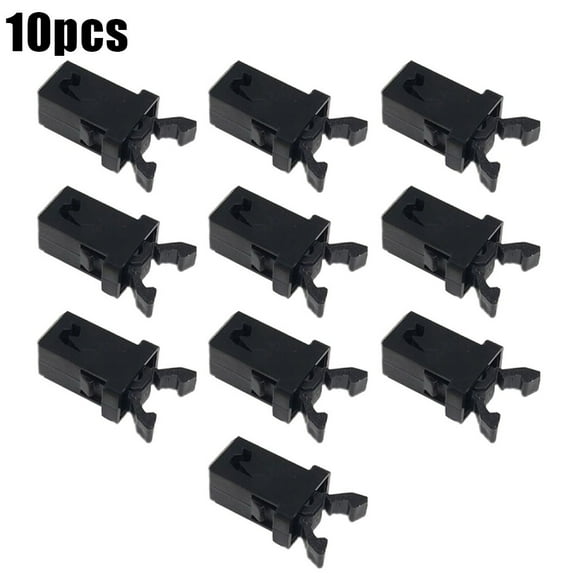 Trash Can Lock Replacement Spare Parts Waste Bin Press Buckles Touch Top Lid Bin Latch Repair Clip Button Garbage Can Lid Locks Push-Type Switch Lock Self- Locking Trash Switch, Black-10pcs