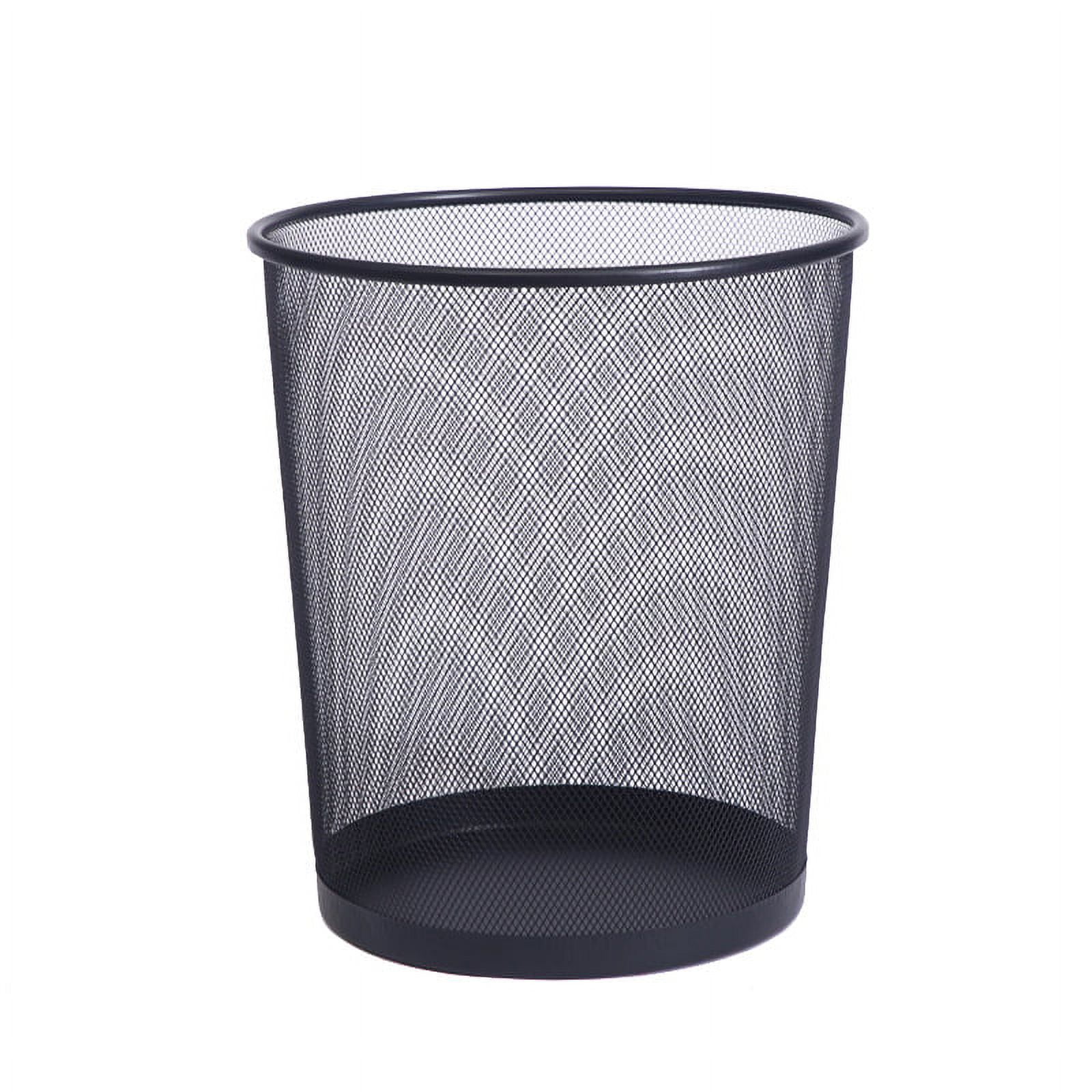 Trash Can Mesh Round Open Top Wastebasket Recycling Bins Garbage
