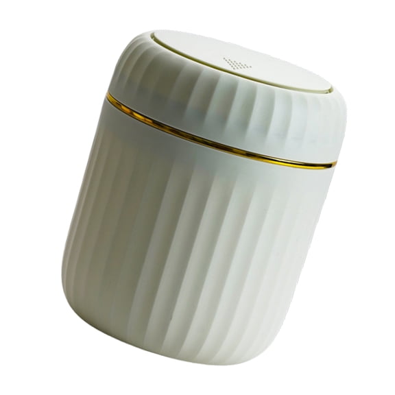 Trash Can Miniature Desk Side Waste Basket with Lid, for Any or Study Room Trash Bin Storage Box Girl Pen Holder