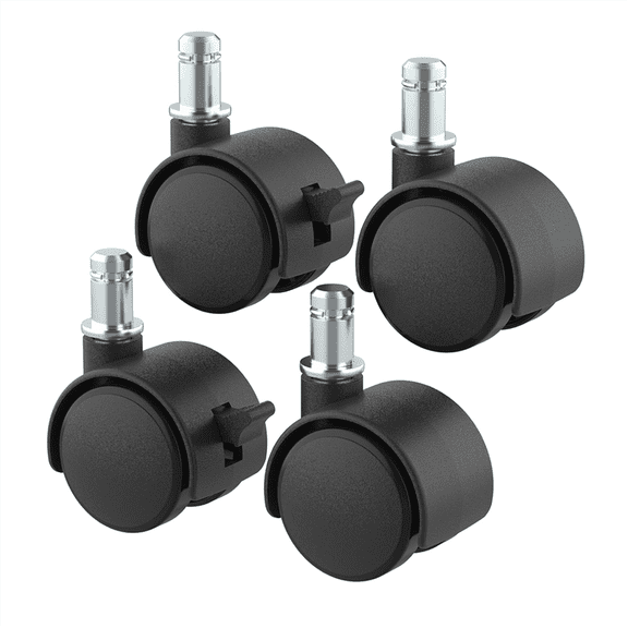 Trash Can Mobile Attachable Wheels Replacement for 8 Gallon to 23 Gallon Trash Cans Stainless Garbage Can Wheels - 4 Pcs