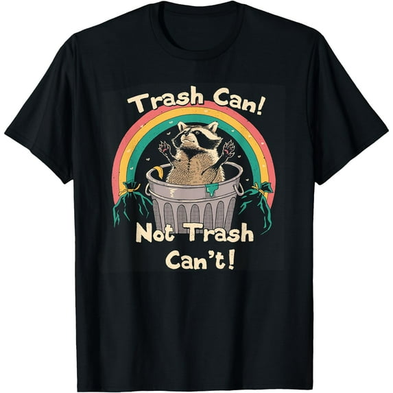Trash Can Not Trash Can't Funny Raccoon Unisex T-Shirt for Men Women Kids Toddler,Navy Color,Size 5/6