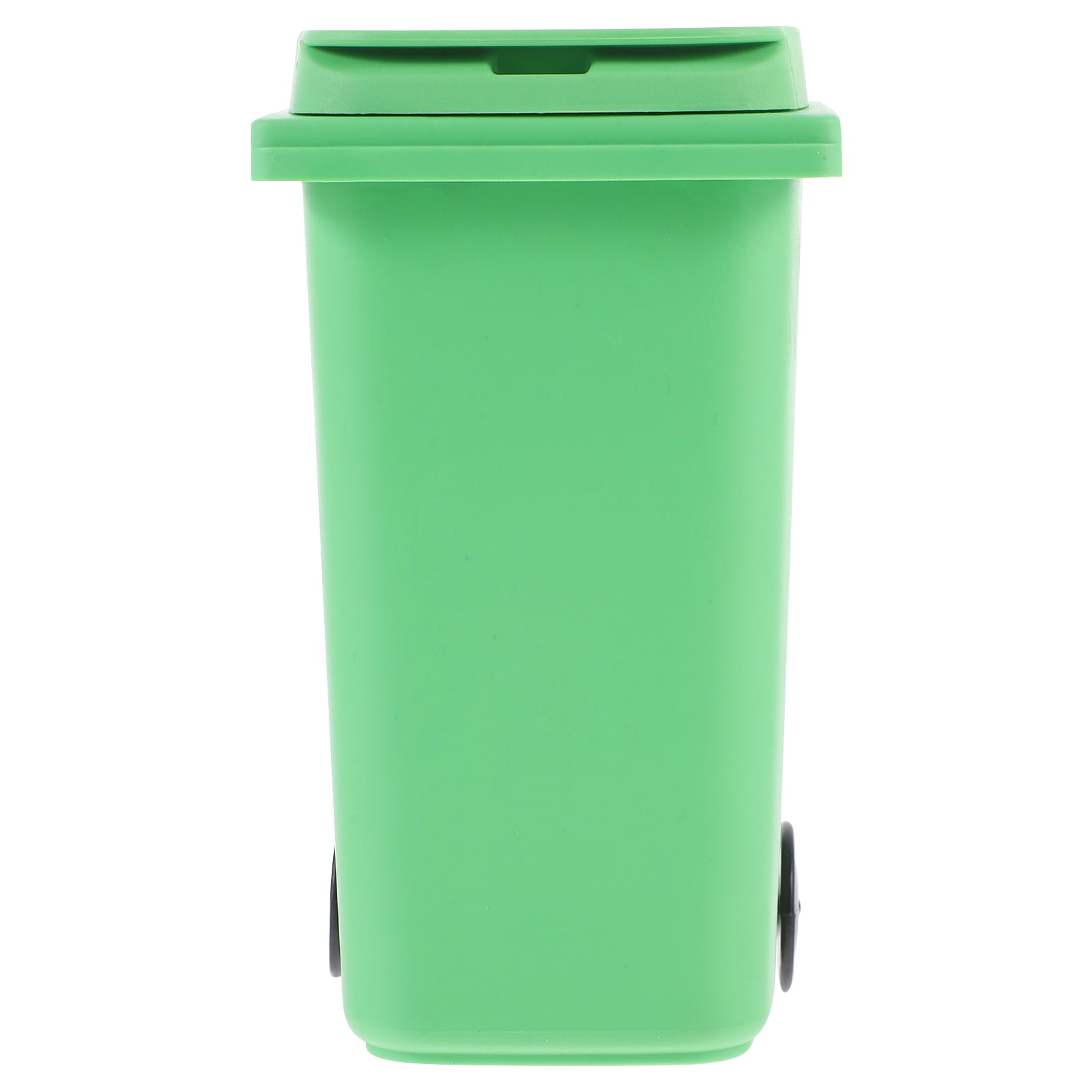 Trash Can Pen Holder Desk Garbage Bucket with Lid Cans Multifunction