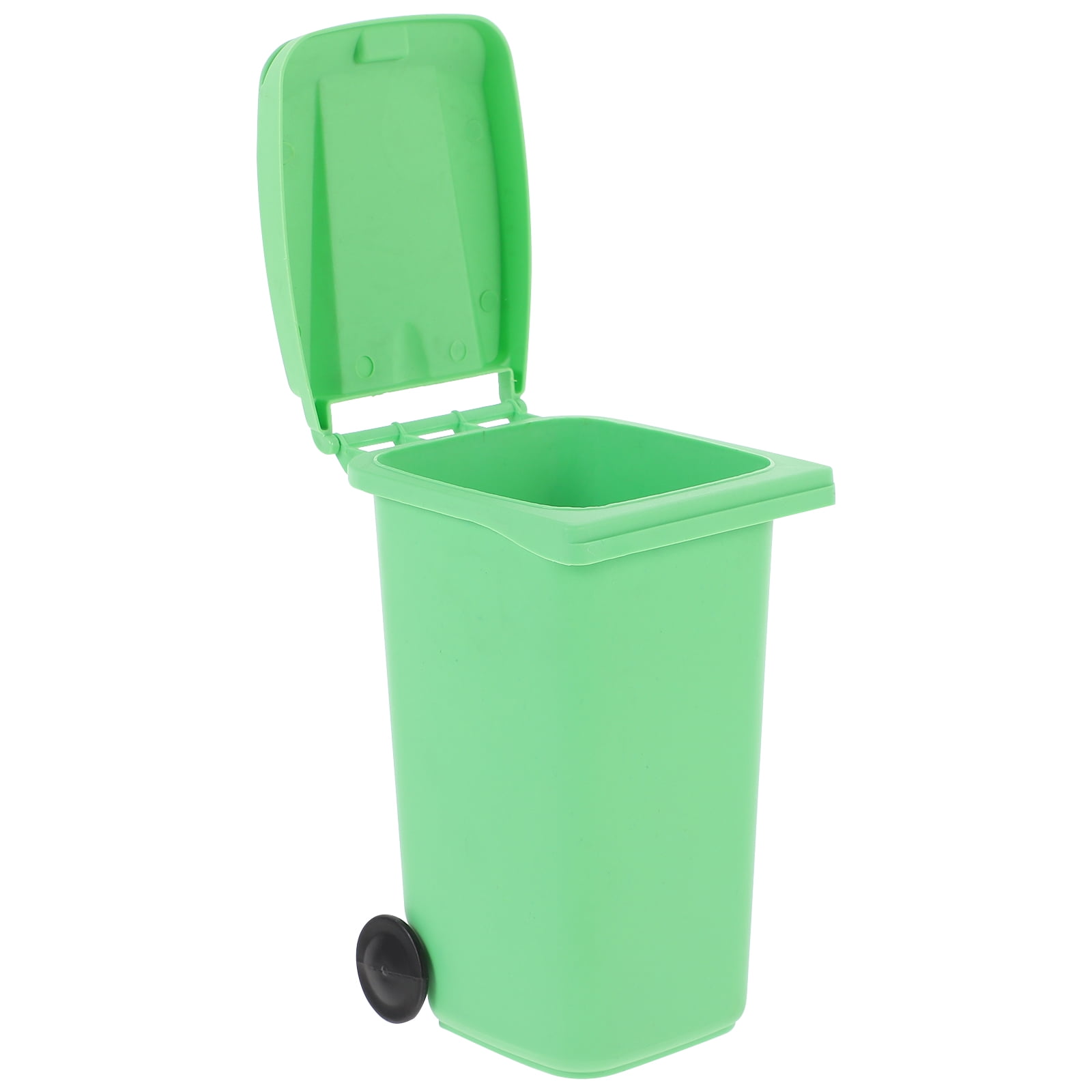 Trash Can Pen Holder Storage Shelves Rack Mini Table Top Plastic