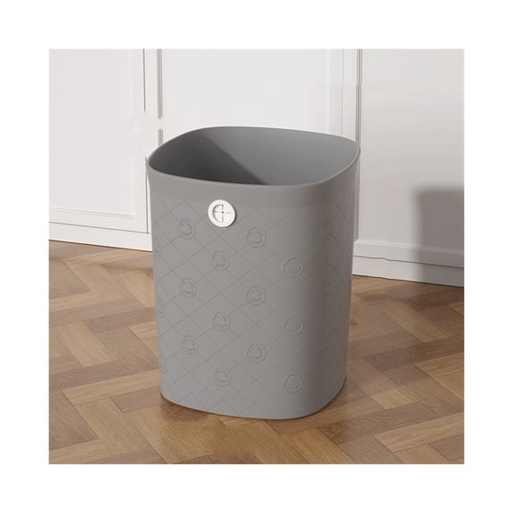 Trash Can, Plastic, Square Without Lid Waste Paper Basket for Home Kitchen Office Large/small Beige, White, Green, Gray, Orange