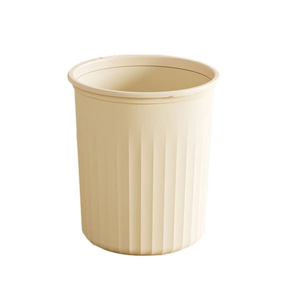 Trash Can With Pressing Ring Plastic Wastebasket Round Garbage Container, for Bathroom, Kitchen, Bedroom, Office,1 Pack Three sizes and three colors to choose from(B)