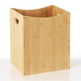 thumbnail image 1 of Bathroom Trash Can 5 Gallon Bamboo Trash Can Large Trashcans Farmhouse Wood Waste Basket Wastebaskets with Handles Office Garbage Cans for Under Desk Dustbin for Bedroom Kitchen, 1 of 5