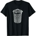 thumbnail image 1 of Trash Can Shirt Funny Halloween Costume Gift Tee T-Shirt, 1 of 4