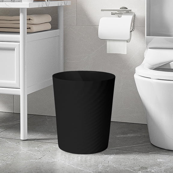 Trash Can, Small Plastic Waste Basket for Bathroom, Kitchen, Office & Bedroom – Compact Garbage Bin