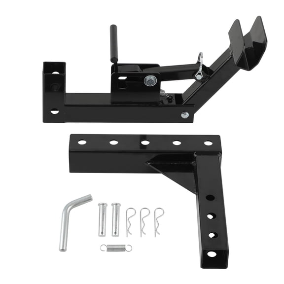 maXpeedingrods Trash Can Transporter Trailer Hitch w/ 2" Adapter Bolt-On for Golf Cart Truck ATV Trailer