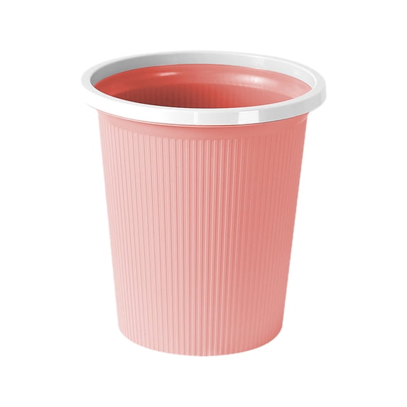 Trash Can Trash Can Without Cover,Shatter-Resistant Creative Striped Garbage Can,Thick Garbage Bin for Kitchen Living Room Bathroom Wastebasket