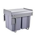 thumbnail image 1 of Trash Can Under Cabinet Under Counter Trash Can Pull out 40L Pullout Double Trash Can Under Sink Trash with Lid for Kitchen Cabinet, 1 of 9