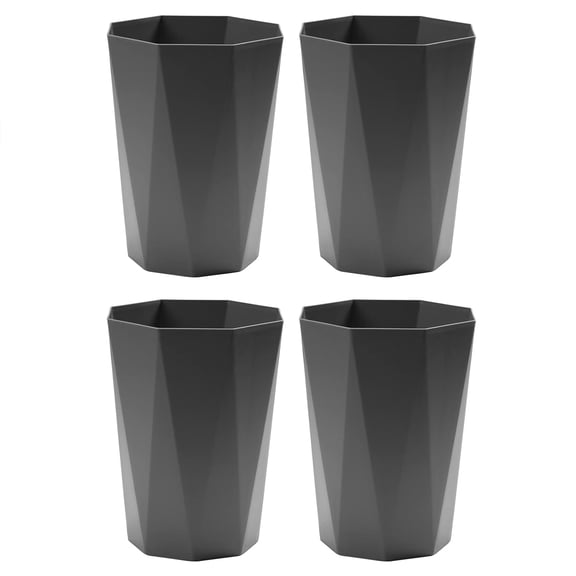 Trash Can Wastebasket Plastic Trash Bin Garbage Container Rubbish Can Paper Basket for Bedroom Home Office