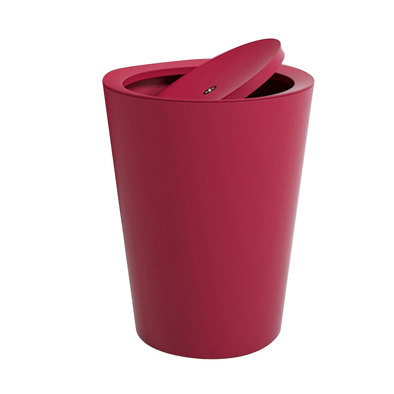 Trash Can With Swingtop Lid 360 Degree Flip 9l Bathroom Kitchen Home