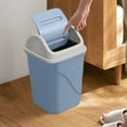thumbnail image 1 of Trash Can under $5! CQCYD Square Waste Bin with Lid Small Space Desk Side Garbage Can for Office Bathroom Kitchen Home Use, 1 of 6