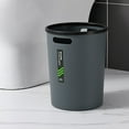 thumbnail image 1 of Trash Can under $5! CQCYD Uncovered Wastebasket for Home Office Kitchen Bathroom Large Capacity Cylindrical Design Sturdy Plastic Easy Clean, 1 of 6