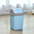 thumbnail image 1 of Trash Can under $5! Yannianjz 10L Flip Top Trash Can, Odor Blocking Kitchen Waste Bin with Lid, Plastic Step On Garbage Can for Home Office Bathroom, 1 of 6