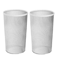 thumbnail image 1 of Can with Translucent Texture - Big Capacity, Durable, Stylish for Bathroom & Home Use,White*2,2PCS, 1 of 5