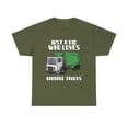 thumbnail image 1 of Trash Day Just A Kid Who Loves Garbage Trucks T-shirt, 1 of 9