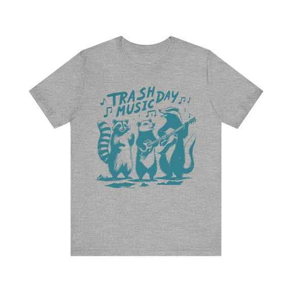 Trash Day Music Funny Raccoon Shirt, Raccoon Possum Skunk Unisex Tshirt