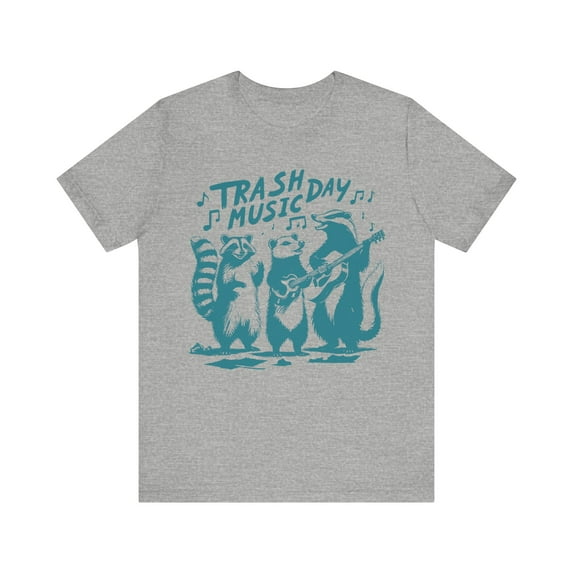 Trash Day Music Funny Raccoon Shirt, Raccoon Possum Skunk Unisex Tshirt