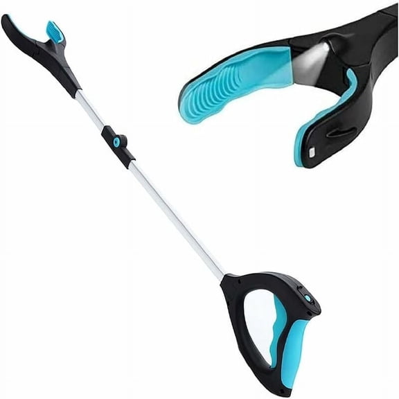 Pick Up Stick Arm Extension, Litter Claw Picker with 360 Rotating Jaw, Non-Slip and Magnetic Head for Easy Item Retrieval, Rust Resistant Aluminum for Durability, Suitable for