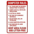 thumbnail image 1 of All Trash Must Be Securely Bagged Prior To Disposal Keep Area Clean And Litter Free Warning,Prohibition Security Metal Signs for Busines Wall Caution Decor 8 x 12 Inch, 1 of 4