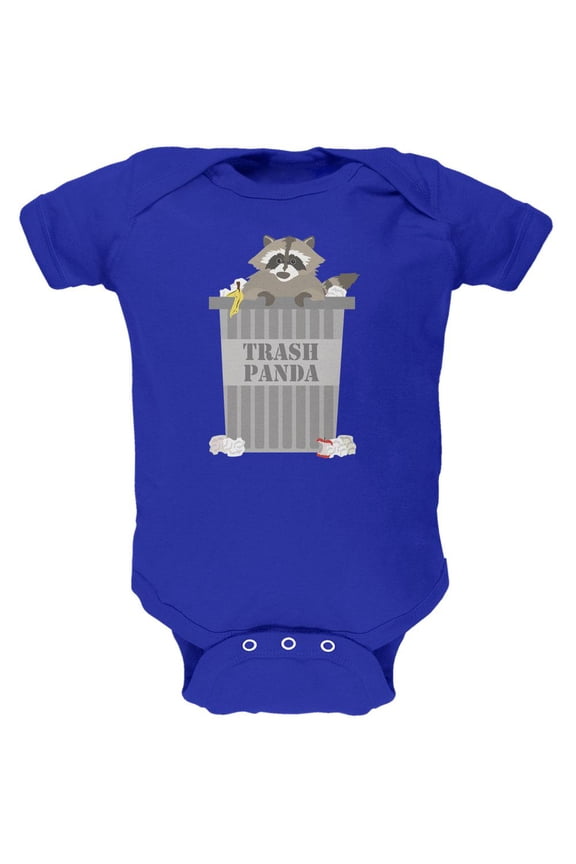 Trash Panda Raccoon Royal Soft Baby One Piece - 12 month