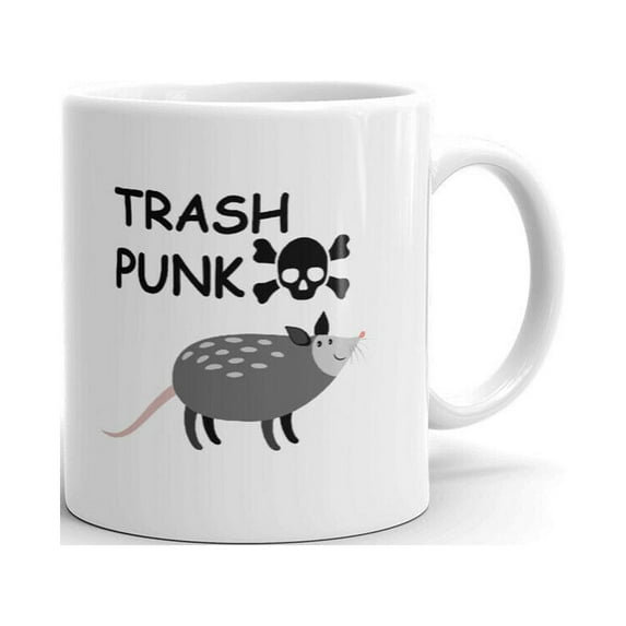 Trash Punk Office Work Coffee Tea Ceramic Cup Office Work Mug 15 Oz