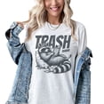 thumbnail image 1 of Trash Reader Funny Raccoon Shirt, Raccoon Lover Unisex Tshirt Book Lover, 1 of 8