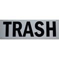 thumbnail image 1 of Trash Sign -(White Background,Size 4X12, Aluminium), 1 of 3